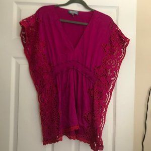 Hale Bob Lounge Silk Batwing Top
